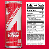 Accelerator Active Energy Drink, Cherry Ice Pop 12oz can (12 pack)