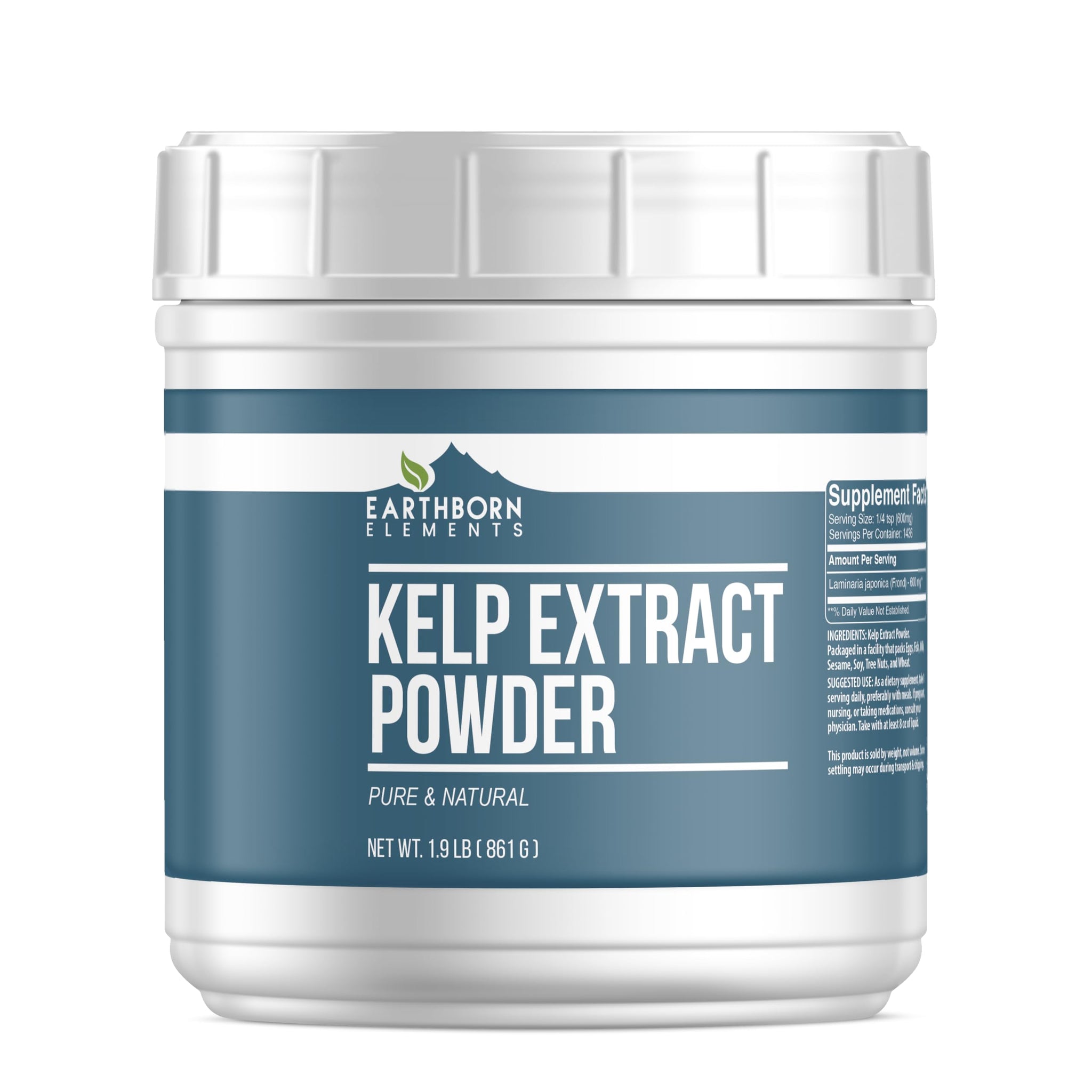 Earthborn Elements Kelp Extract Powder 1.9 lb, Pure & Natural, Superfood