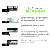 24ct 50th Birthday Party Favors Custom Wrappers for Chocolate Bars (24 Count) - Candy Not Included