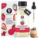 Dolce Flav Strawberry Extract - 2 Ounce Oil-Soluble Kosher, Sugar-Free, Concentrated Berry Flavor for Candy, Chocolates & Desserts, Includes Measured