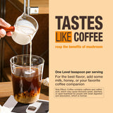 Organic Mushroom Coffee - 30% Beta-Glucans, Arabica Instant Coffee Infused with Fungipure™ Mushrooms - Lions Mane, Reishi, Turkey Tail, 72 Grams - 36