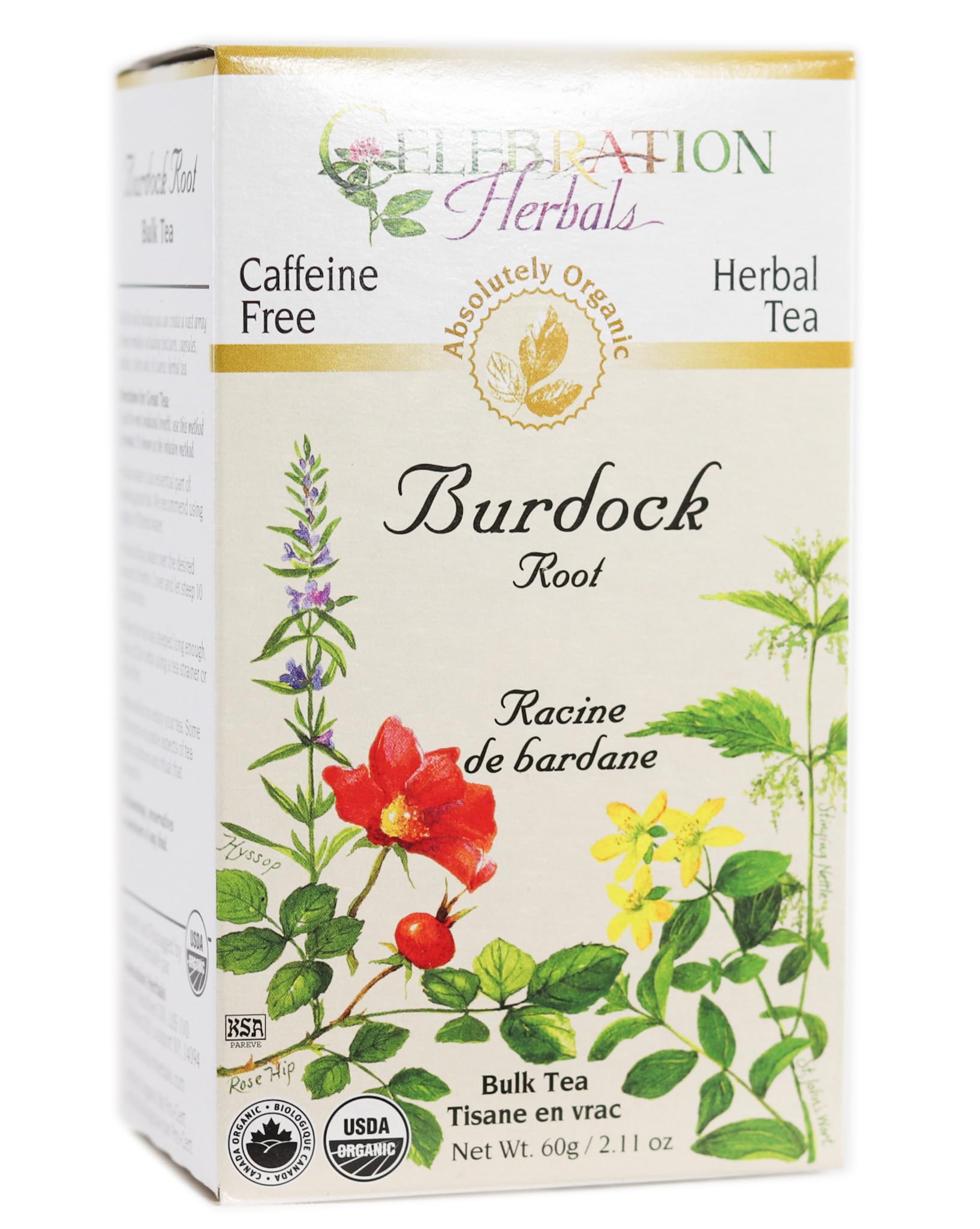 CELEBRATION HERBALS Burdock Root Organic 60 gm, 0.02 Pound