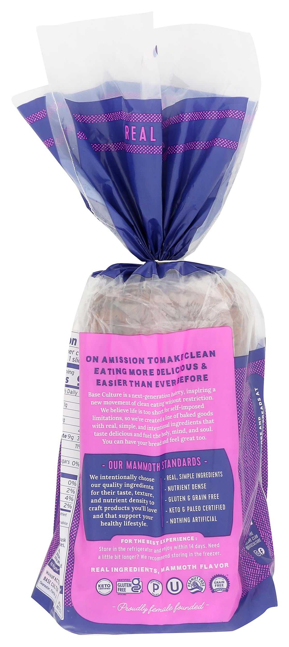 Base Culture Cinnamon Raisin Bread, 16 OZ