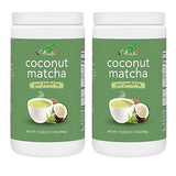CAcafe Coconut Matcha | Instant Japanese Health Drink | Creamy & Sweet | Hot or Iced Green Tea Latte Mix | New Look, Reduced Sugar | Non-GMO | No