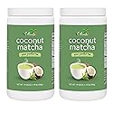 CAcafe Coconut Matcha | Instant Japanese Health Drink | Creamy & Sweet | Hot or Iced Green Tea Latte Mix | New Look, Reduced Sugar | Non-GMO | No