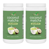 CAcafe Coconut Matcha | Instant Japanese Health Drink | Creamy & Sweet | Hot or Iced Green Tea Latte Mix | New Look, Reduced Sugar | Non-GMO | No