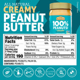 Crazy Richard's 100% All-Natural Vegan Creamy & Crunchy Peanuty Butter with No Added Sugar and Non-GMO Variety Pack (16 Ounce, Pack of 4)