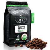 The Bean Organic Coffee Company Island Blend, Medium Roast, Whole Bean Coffee, 16-Ounce Bag