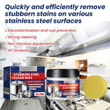 HOLVA Stainless Steel Scratch Remover for Appliances, Multi-Purpose Scratch Remover Paste, Stainless Steel Scratch Repair Kit for Oven, Sink, Fridge