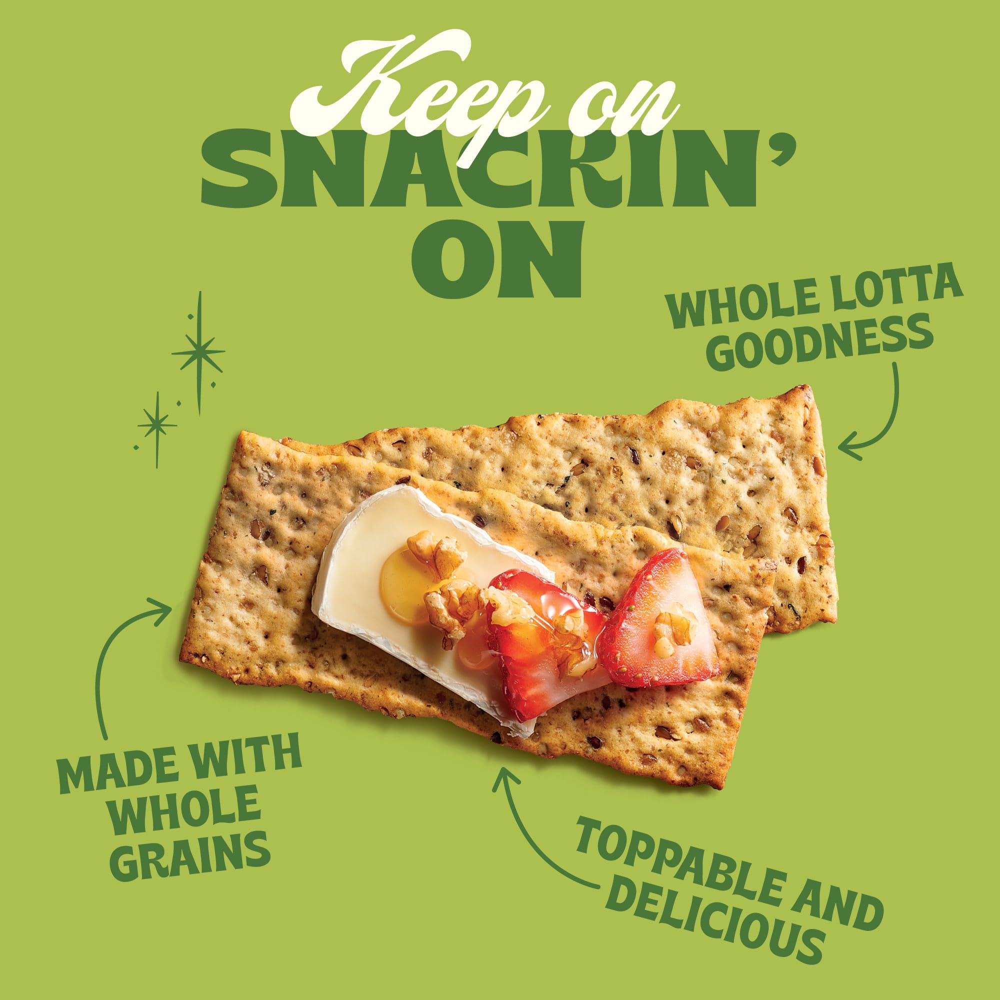 Back to Nature Multigrain Flatbread Crackers, Non-GMO, Plant-Based Snack Cracker, Made with Wheat Flour & Whole Grains, Snack Happy, 5oz Box