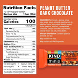 KIND Mini Snack Bars Variety Pack, Gluten Free, Low Sugar, Low Calorie Snacks, Dark Chocolate Nuts & Sea Salt, Peanut Butter Dark Chocolate, Caramel