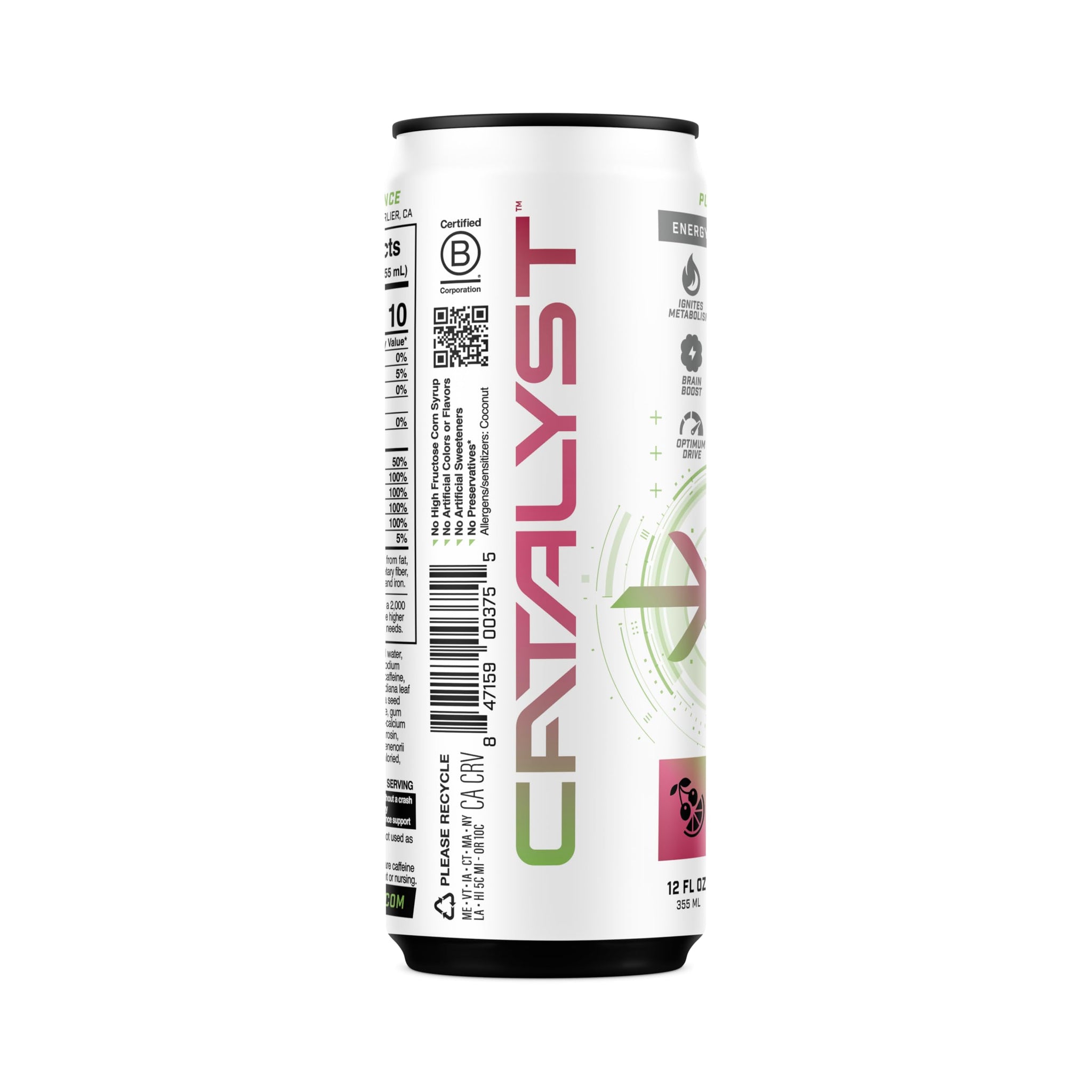 CATALYST | Cherrylime Charge Energy Drink, 12 FL OZ, 12 Pack