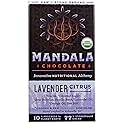 Mandala Superfood Bean-to-Bar Chocolate (2.2 oz Bar) Dairy-Free, Low Glycemic, Organic, Artisan, Vegan, Made with Real Citrus (Lavender Citrus