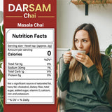 Darsam Masala Chai - 8.8oz (250g) | Premium Assam Black Tea with Cardamom, Cinnamon, Cloves, Ginger & Black Pepper | Freshness Locked in Airtight PET