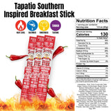 Wicked Cutz Southern Style Tapatio Breakfast Sticks, 12g Protein, 12 Sticks