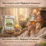 Ruda Seca Herbal Tea (4 oz) - 100% Natural Rue Dried Herbs (Ruta graveolens) - Traditional Botanical Infusion - Wildcrafted Loose Leaf