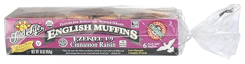 Food for Life Organic Ezekiel Cinnamon Raisin English Muffins, 16 OZ