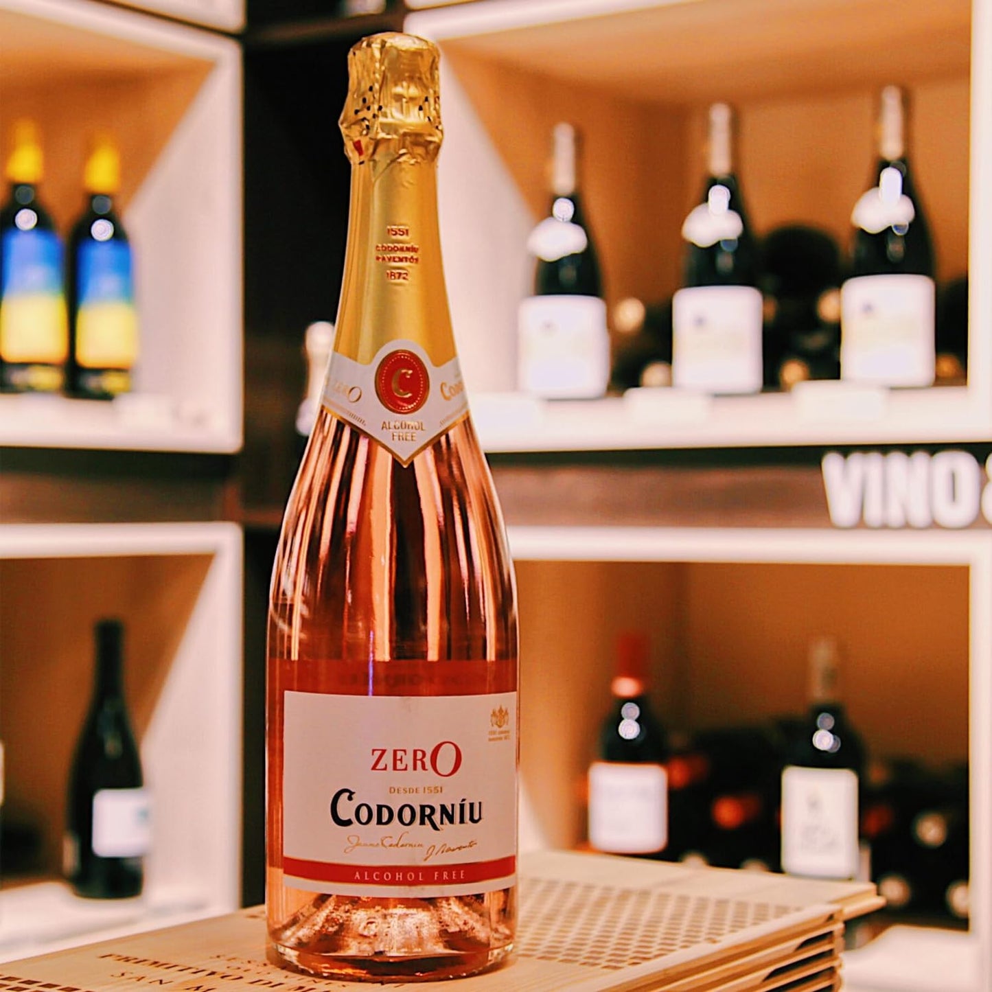 Codorníu Zero Rosé Premium Non-Alcoholic Sparkling Wine Dealcoholized Cham-pagne 750ml | 3 PACK