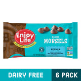 Enjoy Life Ricemilk Baking Morsels, Milk Chocolate, Soy, Nut, Gluten & Dairy free, Non GMO, Plant Based, Vegan, 9 Oz (Pack of 6), Make & Bake The Best Brownies, Cakes, Cookies, Pancakes, Oatmeal, & More