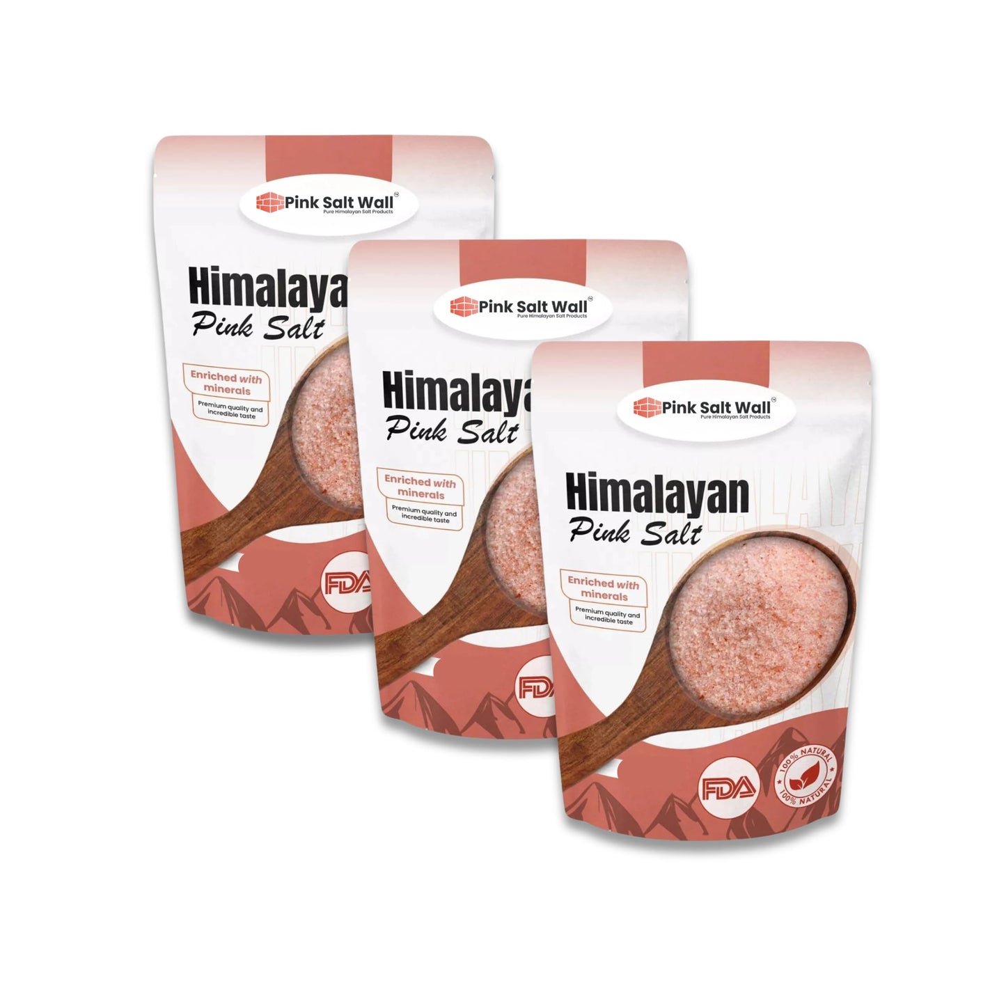 Himalayan Chef Pink Himalayan Salt - 10 lbs Bulk salt Pack of 3 | Coarse Grain Natural Rock Salt for Refill Grinders, Cooking, Seasoning & Wellness