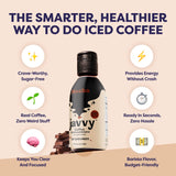 Javvy Cold Brew Coffee Concentrate Instant Coffee, Smooth Arabica Iced Coffee & Espresso Concentrate, 35 Servings, Mocha, 1 Pack