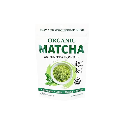 Chérie Sweet Heart Organic Matcha Powder - Matcha Green Tea Powder For Cooking, Baking, Latte, Smoothie, Hot & Iced Drinks - Antioxidant-Rich, Helps