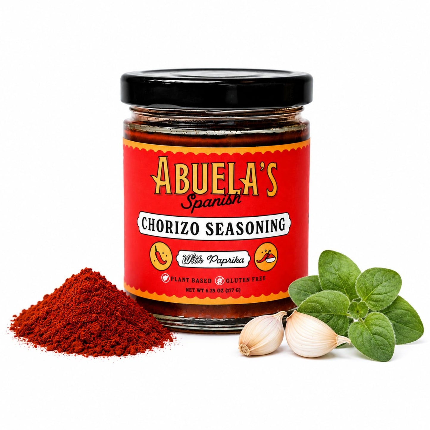 Hess Street Foods Spanish Chorizo Seasoning Paste, Vegan Gluten Free Smoky Paprika Flavor for Paella, Stews, Beans, Potatoes, Eggs, Bowls, Marinades
