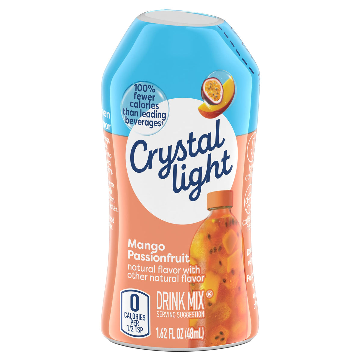 2 pack Crystal Light Mango Passionfruit Liquid Drink Mix 48 servings (1.62 fl oz x 2 = 3.24 oz)