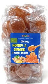 Italian Gelees Assortment - Total wt. 40(Oz), Include: 1 pck of Organic Ginger Honey Gelees, 1 pck of organic Ginger Pear gelees, 1 pck of Organic