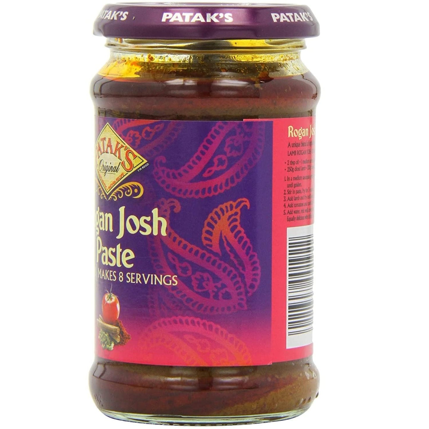 Patak's Rogan Josh Spice Paste 283g - Pack of 2