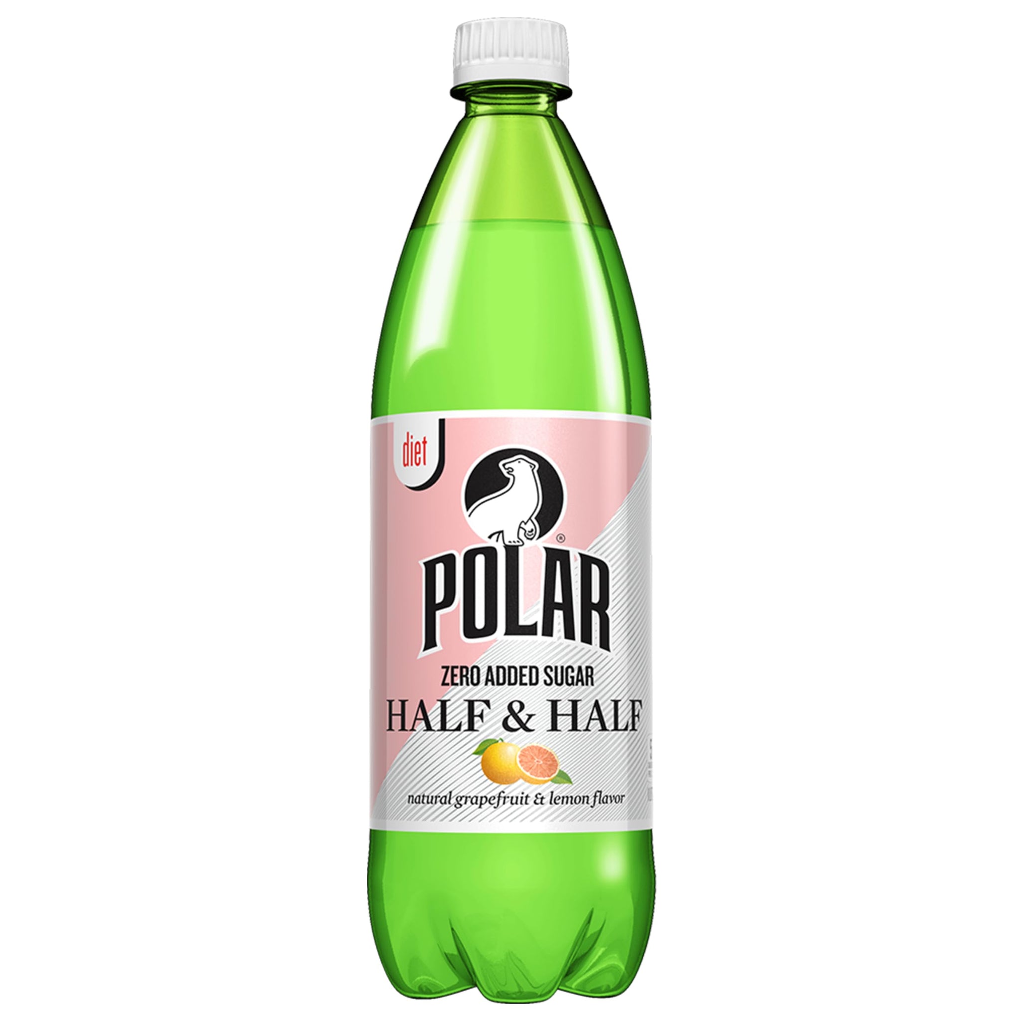 Polar Beverages Diet Half and Half, 33.8 Fluid Ounce (Pack of 12)