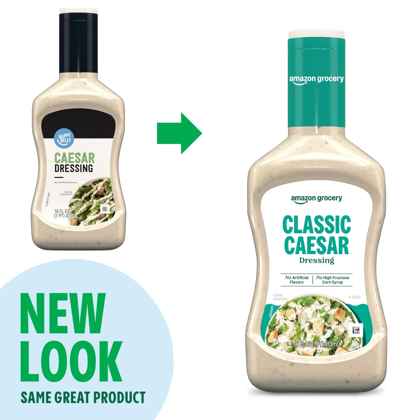 Amazon Grocery, Classic Caesar Dressing, 16 Fl Oz