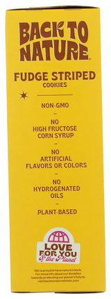 BACK TO NATURE Fudge Striped Cookies, 7.7 OZ