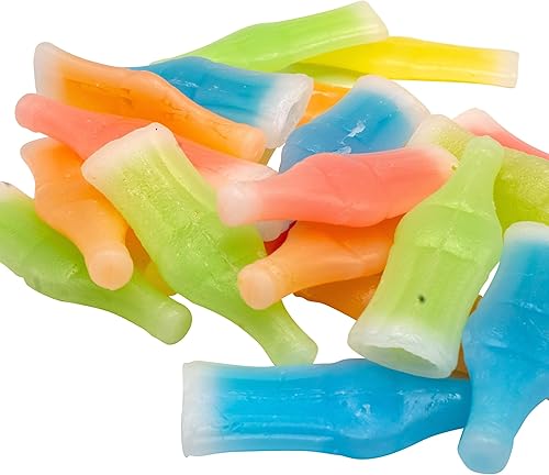 Mother Bears Candy, Wax Sip Bottles Candy, Assorted Flavors, 1 Pound Bag