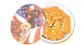 Old Fashioned Peanut or Pecan Brittle Gift Tin (Peanut Brittle) 1.5 Lb. / 24 oz.