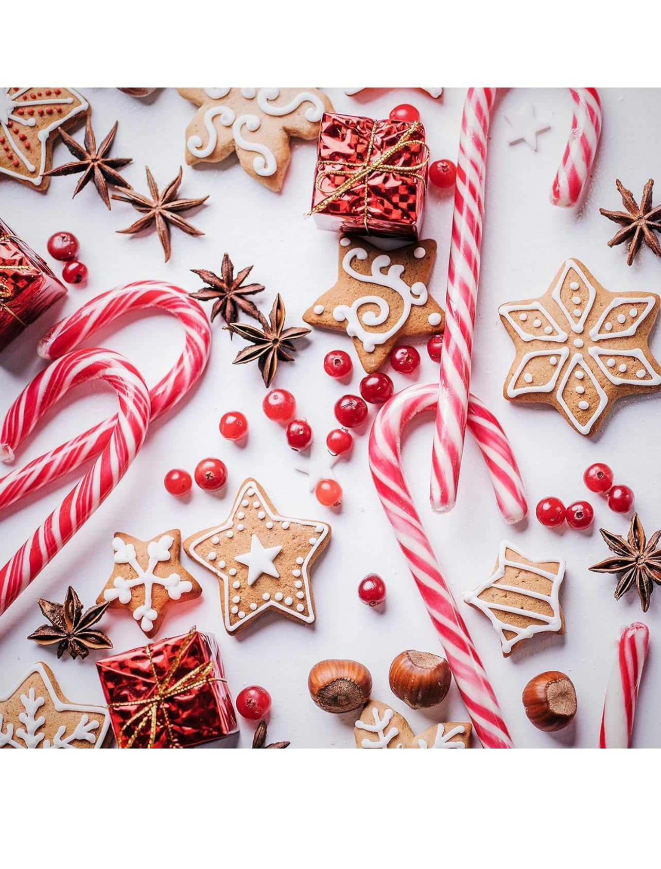 Candy Canes, Individually Wrapped, Red & White Stripes, Christmas Holiday Candy, Bulk | (72 CT)