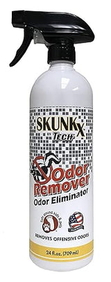 TECH Skunk-X Odor Eliminator Spray - Instant Odor Remover for Washable Fabrics and Indoor Spaces (24 Oz)