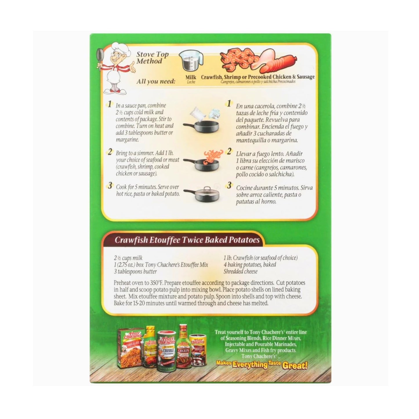 Tony Chachere's Etouffee Mix 2.75 oz