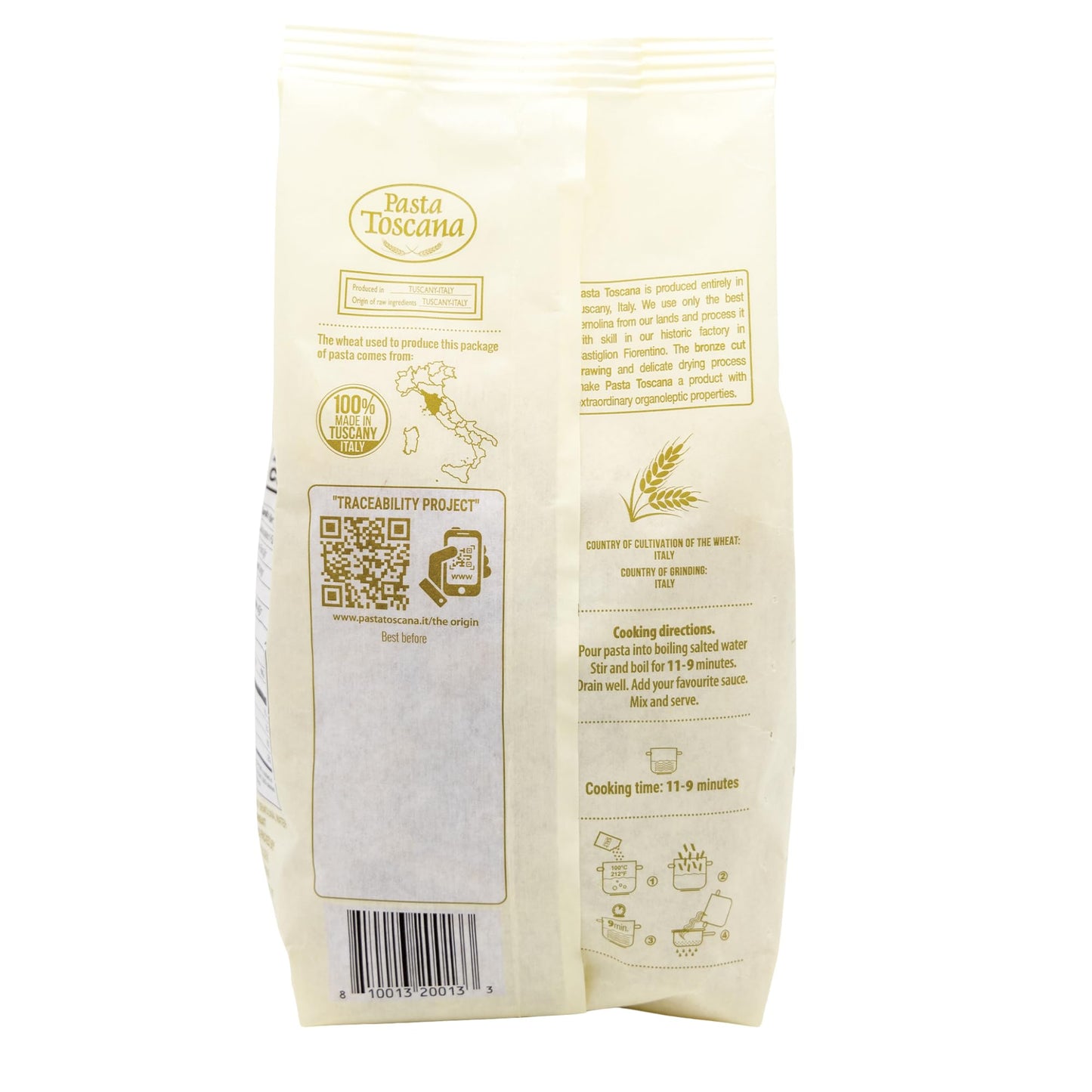 Pasta Toscana | Bronze Die Pasta | Italian Durum Wheat Semolina | Bronze die Pasta, 16 oz (Pack of 2, Rigatoni)