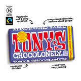 Tony's Chocolonely 42% Dark Milk Chocolate Bar with Pretzel & Toffee - Dark Milk Chocolate, Pretzel & Toffee Chunks, Belgium Chocolate, No Artificial
