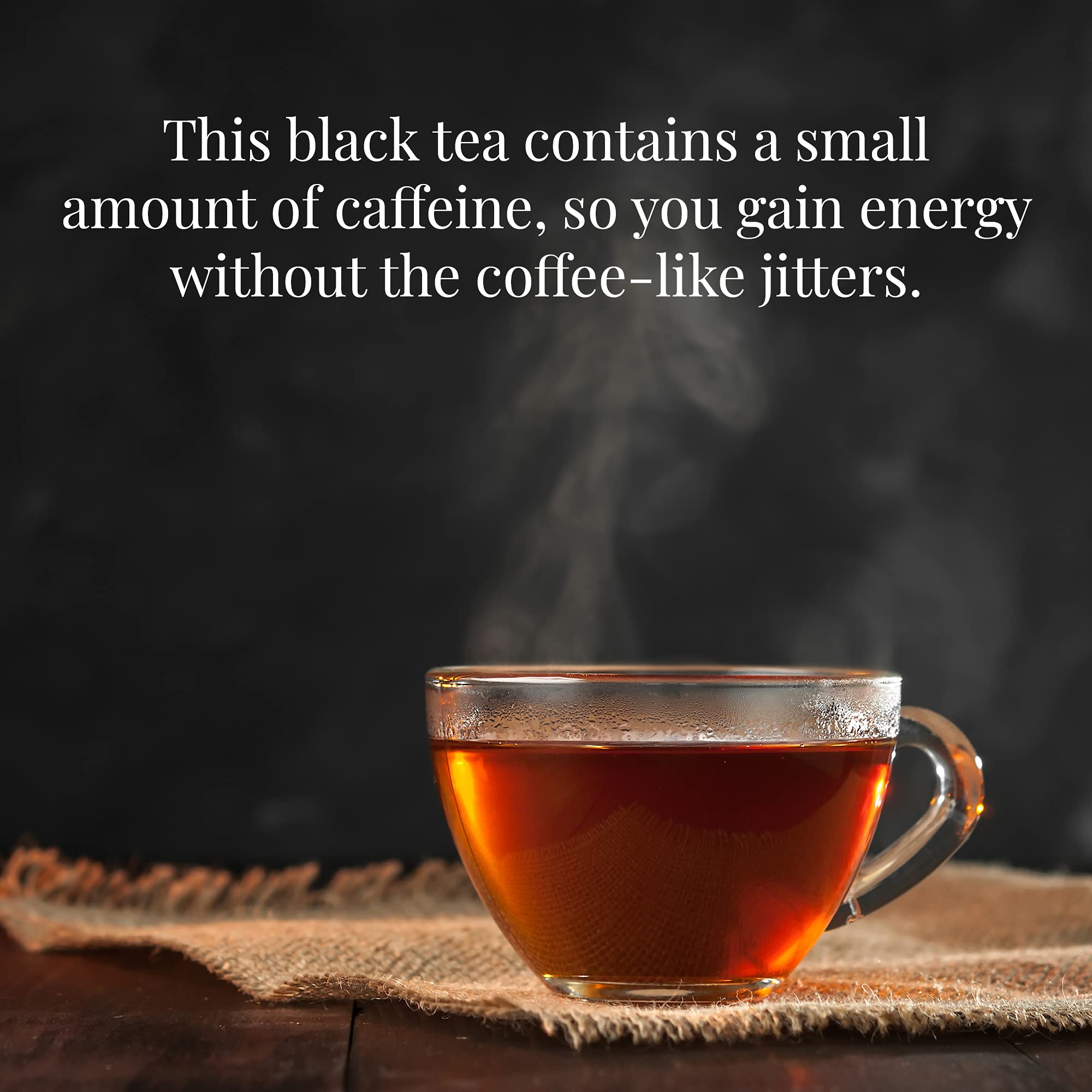 The Republic of Tea Vanilla Almond Full-Leaf Loose Black Tea 3.5 oz Refill Bag | Steeps 50 Cups | Caffeinated
