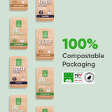 Green Llama Window and Glass Refill 3-Pack - Certified Compostable Packaging, Natural Cleaning Solution for Windows and Glass - Eco-Friendly