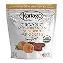 Kartago Organic Dried Apricots - Unsulfured Mediterranean Sun Dried Apricots - Vegan, Kosher, Gluten Free, No Added Sugar - Healthy Natural Vegan