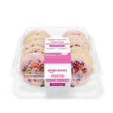 Amazon Grocery, Pink Frosted Sugar Cookies, 13.5 oz, 10 ct, Frozen (Previously Amazon Fresh, Packaging May Vary)