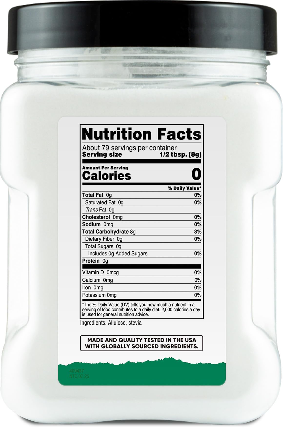 Nutricost Pantry Stevia With Allulose (1.4 Pound) Natural Sweetener - Gluten-Free, GMO-Free