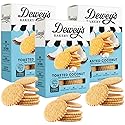 Dewey's Bakery Toasted Coconut Moravian Cookie Thins, Bakery Fresh with Real Simple Ingredients, Low Calorie Snack, No Artificial Flavors, Synthetic