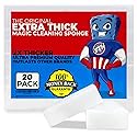 STK 20 Pack Extra Thick Magic Cleaning Pads - Eraser Sponge for All Surfaces - Kitchen-Bathroom-Furniture-Leather-Car-Steel - Just Add Water to Erase