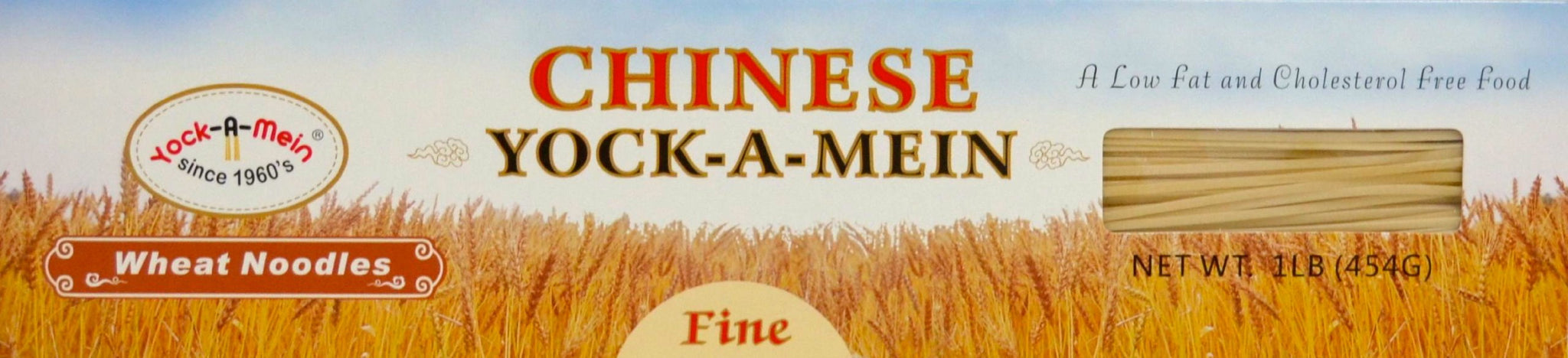 Yock-A-Mein Wheat Noodles, Fine, 16-ounce