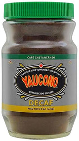 Yaucono Instant Coffee Decaf, Arabica, Medium Roast, from Puerto Rico, Glass Jar, 8 Ounce (Pack of 1)