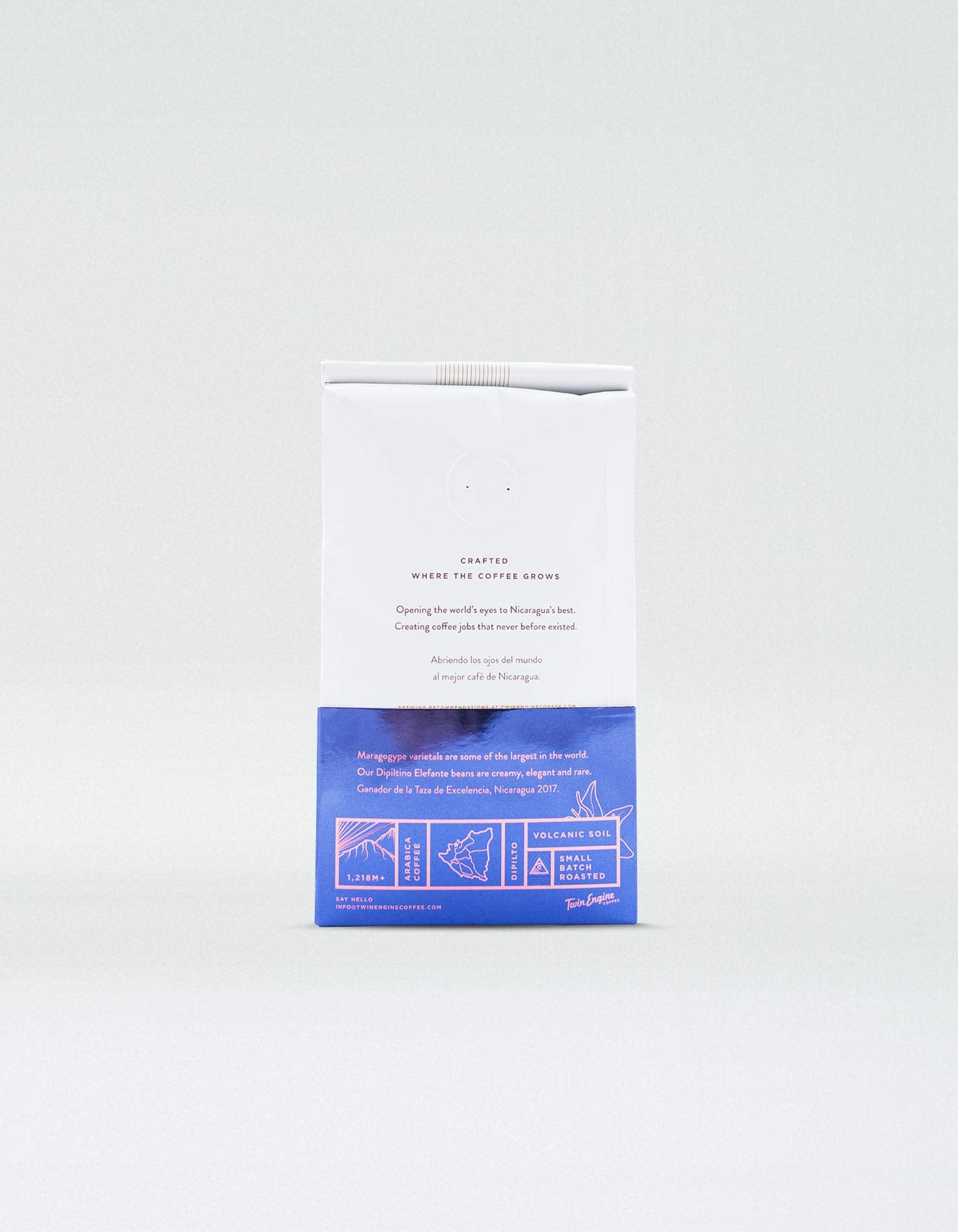 Twin Engine Coffee, ELEFANTE RESERVE Limited Edition, Whole Bean, Nicaragua's Coffee, 300g 10.6oz.